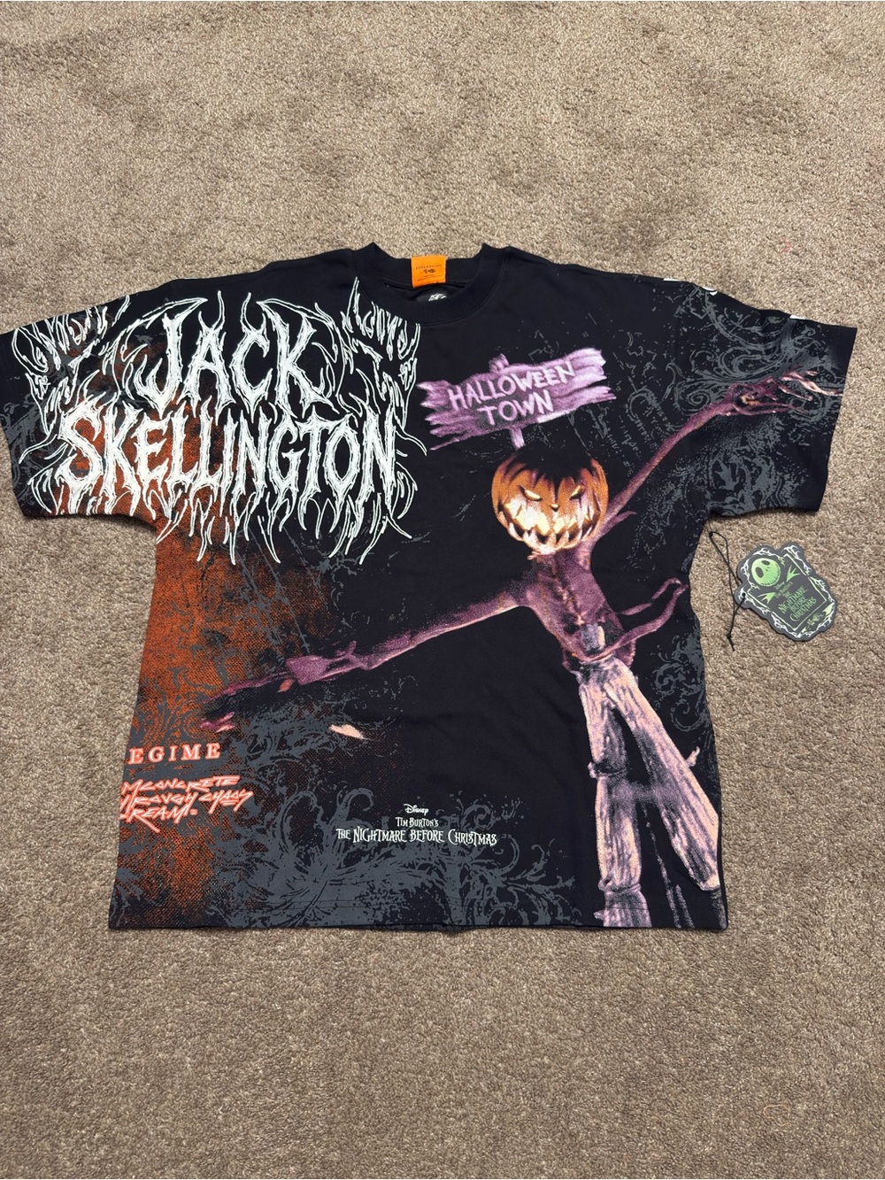 The Nightmare Before Christmas Jack Skellington Graphic Tee - Black